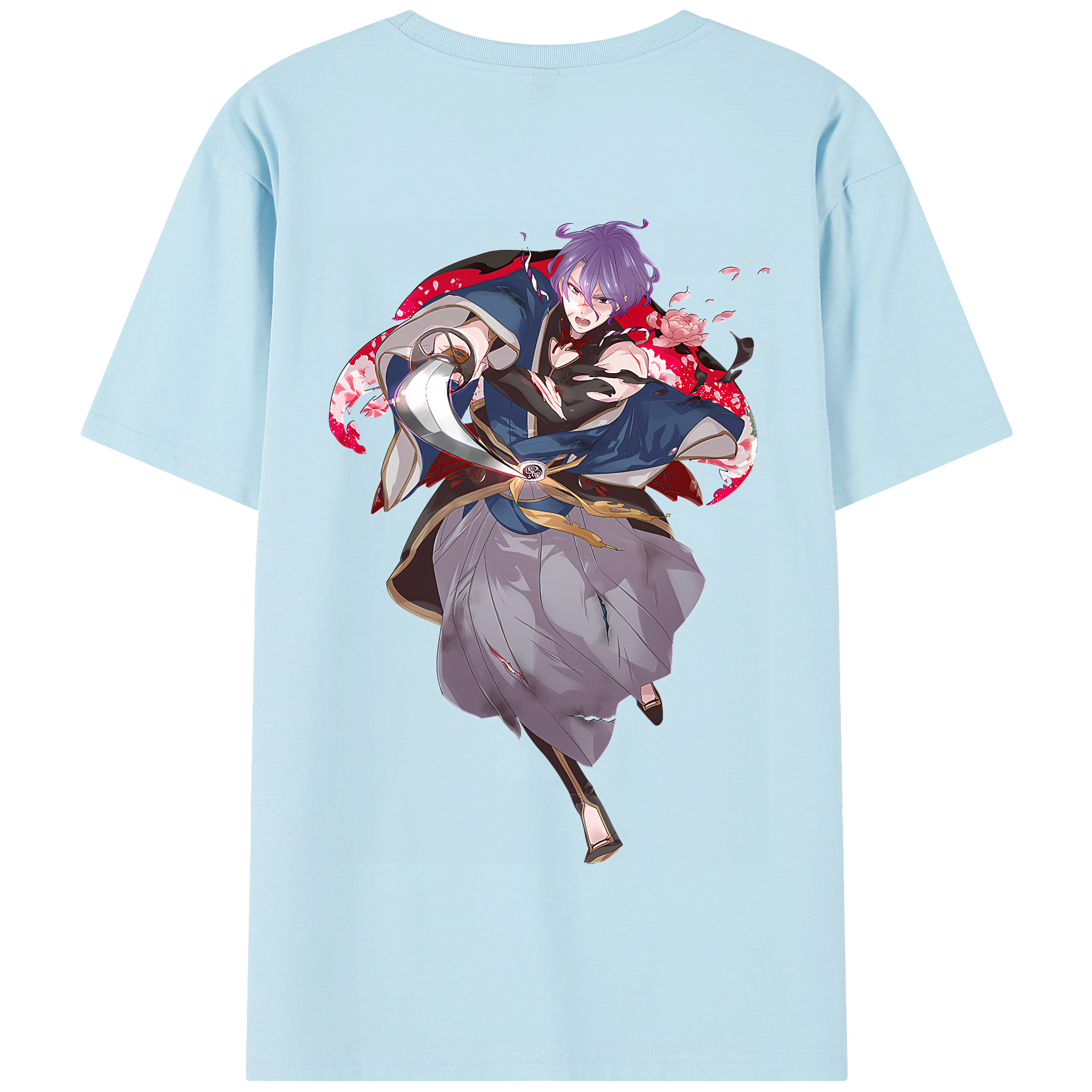 （画像用） 刀剣乱舞 Touken Ranbu 綿100％半袖Tシャツ（背面プリント）